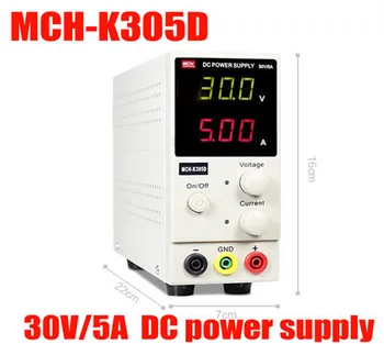 Nowy projekt MCH-K305D Mini Switching regulowany regulowany zasilacz prądu stałego SMPS jednokanałowy 30V 5A zmienny MCH K305D