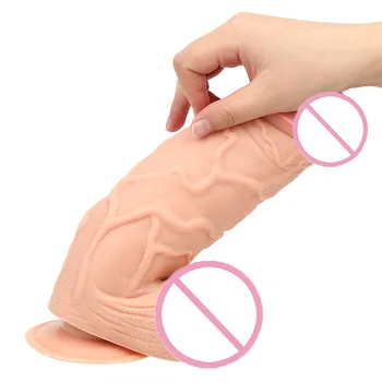 OLO silikonowe ogromne wielkie wibratory przyssawka sztuczny penis żeński masturbator realistyczne dildo sex shop sex zabawki dla kobiet