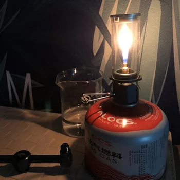 Odkryty camping lampa ultra lekki przenośny gazowy lampa turystyczny namiot nocne światła kemping gazowy lampa