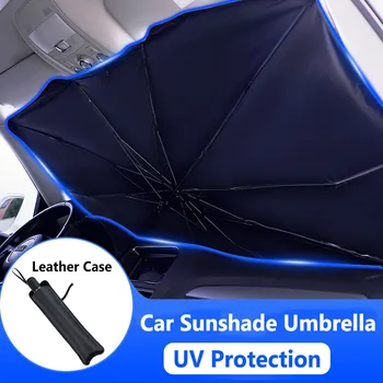 Osłona przeciwsłoneczna ochraniacz parasol auto okno parasol obejmuje przednią szybę samochodu cień parasol UV protector samochodu, szyba przednia parasol pokrywa