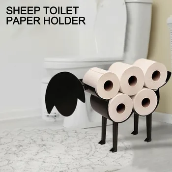 Owce Dekoracyjny Toaleta Owce Uchwyt Na Papier Toaletowy Metalowy Rolka Papieru Regał Do Łazienki Wolnostojący Łazienka Przechowywania Tkanek