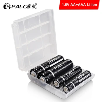 PALO AA Battery AAA Bateria 1.5 V baterie litowe AA+AAA akumulatory do zabawki samochodu masażer kontroler brzytwa