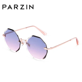 PARZIN damskie nowe okulary marki design bezramowe nieregularne nylonowe soczewki wysokiej jakości moda okulary okulary