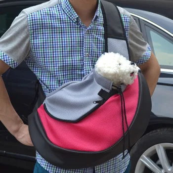 Pet Dog Carrier Bag Cat-Carrying Shoulder Bag Puppy Zipper Travel Tote Sling oddychająca plecak akcesoria dla psów mochila perro
