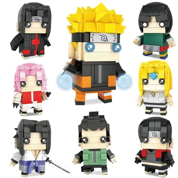 Piękny Naruto Sasuke Sakura Цунаде Шикамару Rock Czy Itachi Sy Цунаде budulcem głowa anime cegły zabawki na prezenty