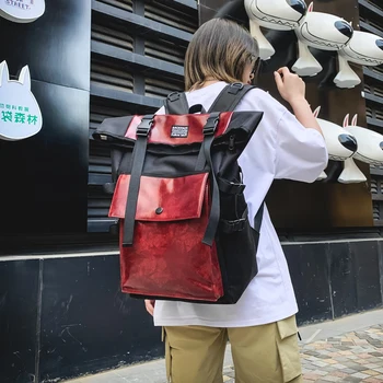 Plecak piesek plecak INS fajne Harajuku koreańska wersja trendy mody uczniowie o dużej pojemności plecaka