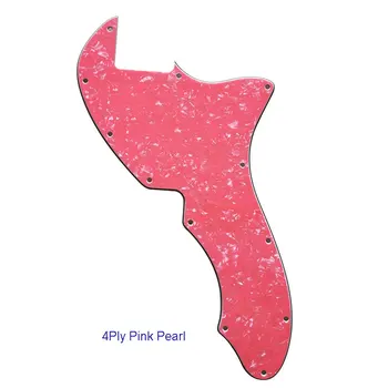 Pleroo Custom Guitar Parts - For US Tele 69 Thinline Guitar Pickguard Blank With 12 Screw Holes Scratch Plate, Multicolor choice