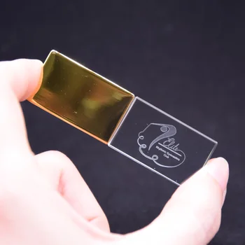 Pojemność Kryształ pamięci USB różowe złoto pendrive memory stick 4gb 8gb 16gb 32gb 64gb dysk do przechowywania(ponad 10szt bezpłatny logo)
