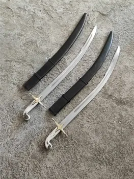 Prawdziwy turecki miecz deerhorn uchwyt wysokiej jakości stal 5160 z ножнами ostra stal hartowana kukri machete 95 cm Arabia Saudyjska