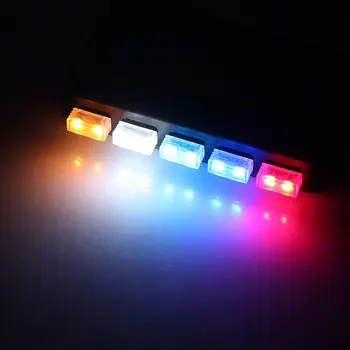 Promocja 10szt BOSMAA USB Mini LED wnętrze samochodu atmosfera światła dekoracyjne światła czerwony/niebieski/biały/zielony/kryształ niebieski/pomarańczowy