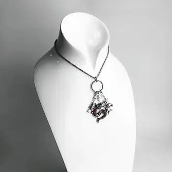 Przez cały twist Urok przewoźnik z 3 kołami Thomas styl moda 925 srebro biżuteria złącza dla kobiet, mężczyzn naszyjnik