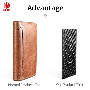 RFID Credit Card Protection Clip Anti-theft Swipe Bank Card Credit Card Carbon Fber Card Holder EDC Tool