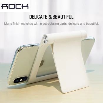 ROCK Universal adjustable Mobile Phone holder stand Tablet Smartphone Card Mount For iPhone X /8 plus/8 for Samsung Note8 /s8+