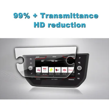 RUIYA Car Screen Protector dla Ibiza Seat Media System Plus 8Inch 2018 2019 Navigation Display Screen Auto Interior Stickers