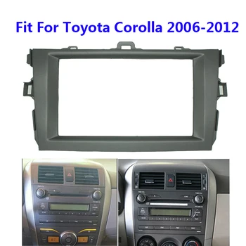 Radio samochodowe Fascia do Toyota Corolla 2006-2012 Auto Stereo Interface Dash CD Trim szary zestaw dachowej