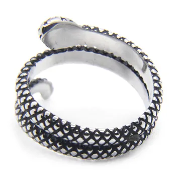 Rany&Roy najnowsze unisex żmij pierścień ze stali nierdzewnej 316L Fashion Jewelry Cobra Ring
