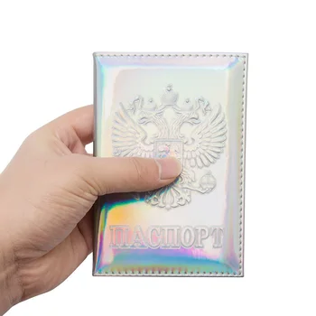 Rosyjskie lustro miękka zielona moda International rozmiar standardowy okładka na paszport wodoodporna twarda sztuczna skóra nadaje się do wszystkich