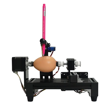 Rozebrany normalny rozmiar jaja drawbot Egg-drawing robot draw machine Spheres drawing machine on egg and ball