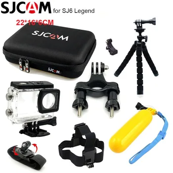 SJCAM SJ6 Legend akcesoria wodoodporny pokrowiec na SJ6 torba do przechowywania SJCAM SJ6 Action Camera statyw zestaw