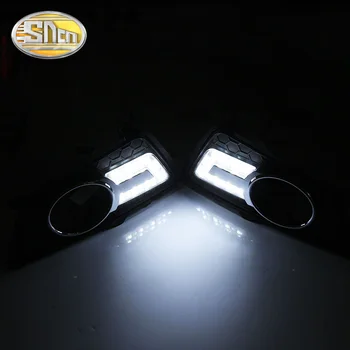 SNCN 2PCS LED stawek zawieszenia światła do Kia Sportage 2009 2010 zaciemnienie styl wodoodporny przekaźnik ABS 12V car LED DRL lampy światła dziennego