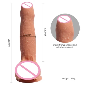 SOPHKO 7.09 na Inch Masturbator ogromny wibrator realistyczny penis z przyssawką dwuwarstwowy płynny silikon dorosłych sex zabawki dla kobiet