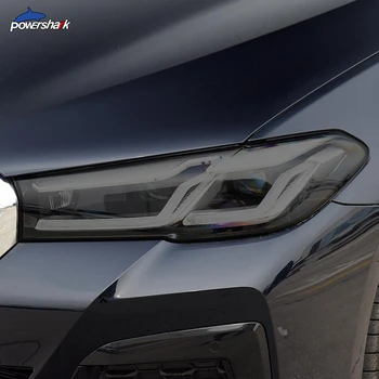 Samochodowe światła odcień czarny folia ochronna wędzony przezroczysty TPU naklejka dla BMW serii 5 lifting twarzy G30 G31 2020 2021 akcesoria