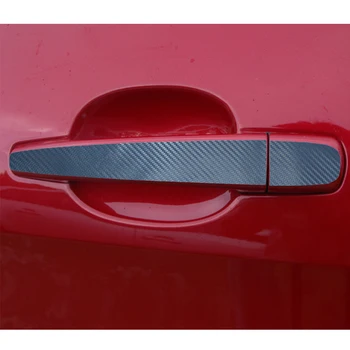 Samochód-stylizacja do Peugeot 308 Auto Door Handle Cover Car Door Handle Carbon Fiber Cover naklejka akcesoria samochodowe