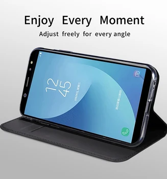 Samsung Samsung Galaxy A6 Plus a6plus A6+ 2018 etui A6 Plus portfel oryginalny Lenuo skórzany pokrowiec dla telefonu Samsung A 6 A6 2018