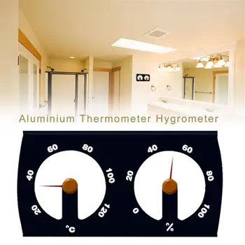 Sauna Termometr Higrometr Podwójna Tarcza Aluminiowa Termometr Sauna Sala Akcesoria
