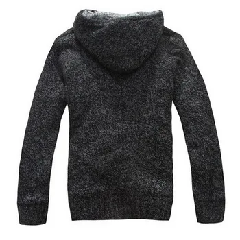 Scienwear 2020 Jesień Zima Man Sweter Na Zamek Otwarty Kaptur Sweter Męska Z Dzianiny Ciężka Extra Gruba Wełna Odzież Z Długim Rękawem
