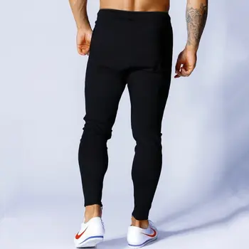 Siłownia fitness spodnie dresowe Męskie spodnie do biegania bawełniane wąskie biegowe spodnie dresowe sportowe spodnie dresowe męskie jogging marki odzież sportowa