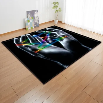 Skandynawski dywan do salonu dziecięcy dywan dziecięcy pokój 3D ozdoba duży dywan domowy podłoga Sypialnia Przedpokój pościel maty antypoślizgowe