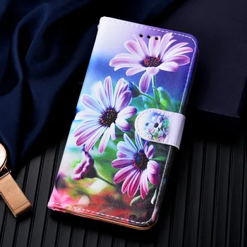 Skórzany flip wallet etui na Samsung Galaxy S3 S4 S5 S6 S7 Edge S8 S9 S10 Plus S20 Ultra FE Plus Note 3 4 5 8 9 etui do telefonu