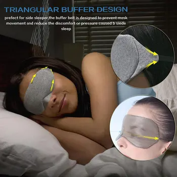 Sleep Mask Fast Sleeping Eye Mask Eyeshade Cover Stacji Patch Women Men Soft Portable Blindfold Travel Eye Mask