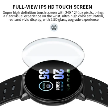 Smart Watch 2020 Men 119Plus Fitness Watch Women Wodoodporny Smartwatch Smart Zegarki Magic Band Android IOS Montre Intelligente