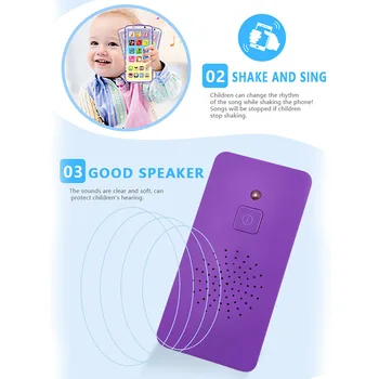 Sprzedaż dzieci inteligentny telefon zabawki edukacyjne smart-telefon zabawka port USB ekran dotykowy, aby dziecko Dziecko Dziecko