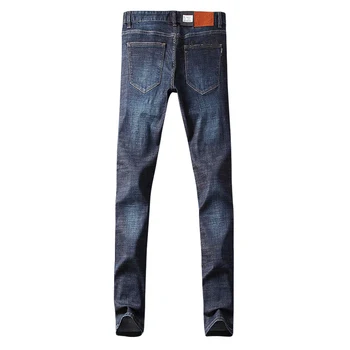 Starbags pp oryginalny czaszka niemiecki cztery pory roku dżinsy popularne haftowane etykiety skórzane casual slim niebieski elastyczne spodnie połowy talii