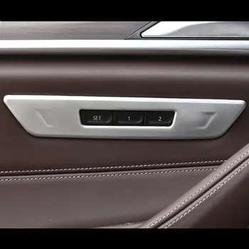 Stylizacja samochodu przyciski pamięci drzwiowego siedzenia Ozdobne ramki pokrywa wykończenie dla BMW serii 5 G30 G38 2018 2019 akcesoria wnętrz