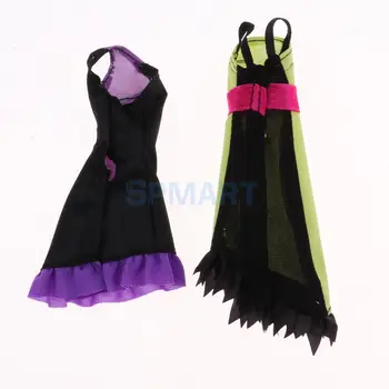 Stylowe stroje Party Dress-up akcesoria DIY Paintable Dress ubrania dla lalek Monster High
