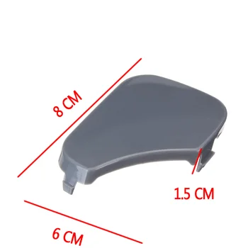 Szary ABS przedni zderzak буксировочный hak pokrywa Pokrywa dla FORD FIESTA MK6 2005 2006 2007 2008 1375861, 6S6117A989AA 8x 6x 1.5 cm 1szt nowy