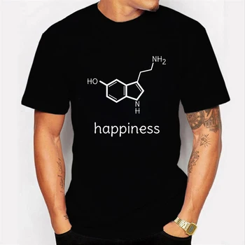 Szczęście nauka chemia bawełniane t-shirty Fizyka Biologia miłośnicy koszulka koszulki lato bawełna czarna koszula mężczyzny męski t-shirt topy