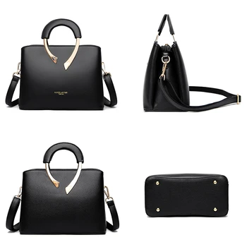Sztuczna skóra dorywczo torby na ramię dla kobiet 2020 nowe luksusowe torebki Lady Top-Handle Bag wysokiej jakości torba na ramię markowe zakłady