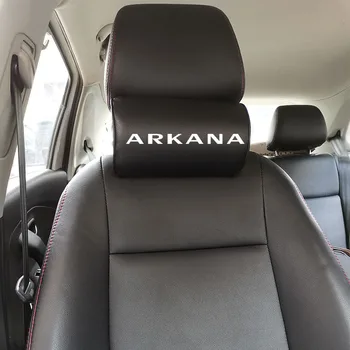 Sztuczna skóra samochodowe poduszki Renault Arkana zagłówek szyi poduszka wsparcia siedzenia akcesoria auto czarna poduszka powietrzna wystrój