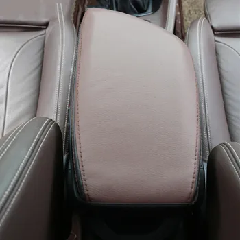 Sztuczna skóra stylizacji samochodów podłokietnik skrzynia ozdobna pokrywa zestaw anty-brudny dywanik do BMW X1 F48 2016-18 wnętrze akcesoria samochodowe