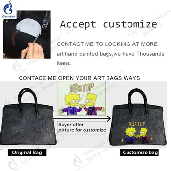 Sztuka ręcznie malowane dziewczyna zjada lody 2020 projektant torebka torba crossbody dla kobiet torby torba Luksusowe torebki dla kobiet