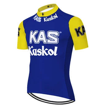 TEAM KAS retro cycling jersey suit men bike shorts summer quick dry equipacion ciclismo verano hombre cycling wear