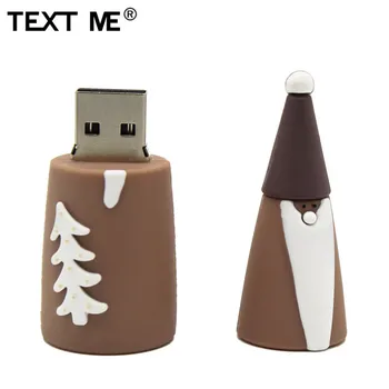 TEXT ME creative Christmas tree usb flash drive usb 2.0 4GB 8GB 16GB 32GB 64GB pendrive prezent