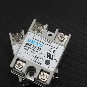 TOP BRAND DMWD solid state relay SSR-25DD 25A faktycznie 3-32 DC TO 5-60 DC SSR 25DD solid state relay