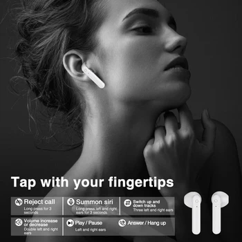 TWS Bezprzewodowe słuchawki Bluetooth sterowanie dotykowe wyświetlacz led plac słuchawki sportowe, słuchawki wodoodporne słuchawki stereo