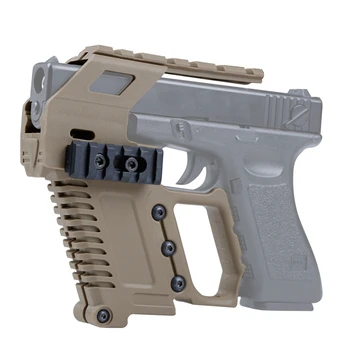 Taktyczna Broń Karabinek Zestaw Glock Rail Base Urządzenie Rozruchowe Do Glock 17 18 19 Airsoft Military Gun Scope Polowanie 2 Kolory